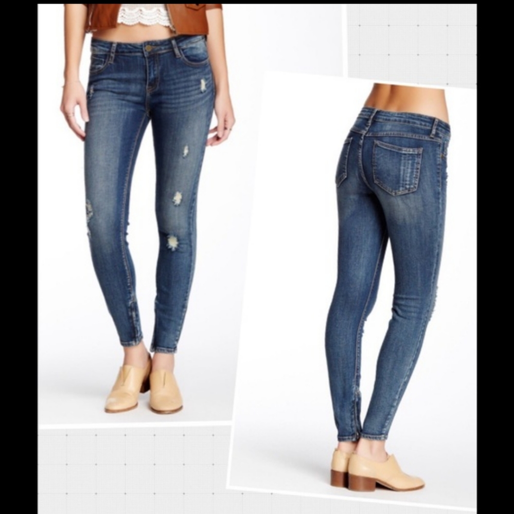 PISTOLA Anais Women’s stretch Jeans Zip Cuff Skinny Size 29